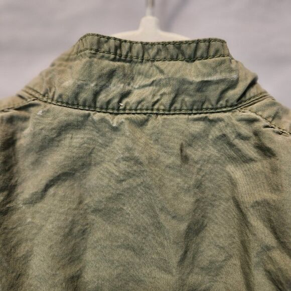 Old Navy Girls Toddler Zip Up Jacket 3T Green Pink Pockets Snaps - Picture 3 of 9